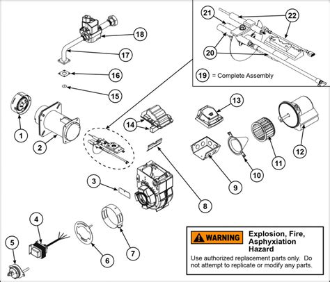 gas burner parts list